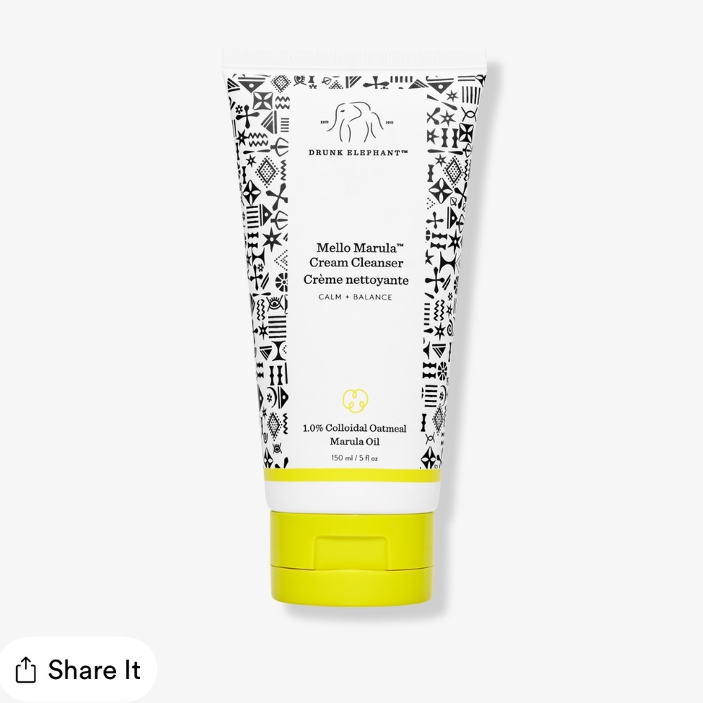 Drunk Elephant Mello Marula Cleanser with Yellow Cap